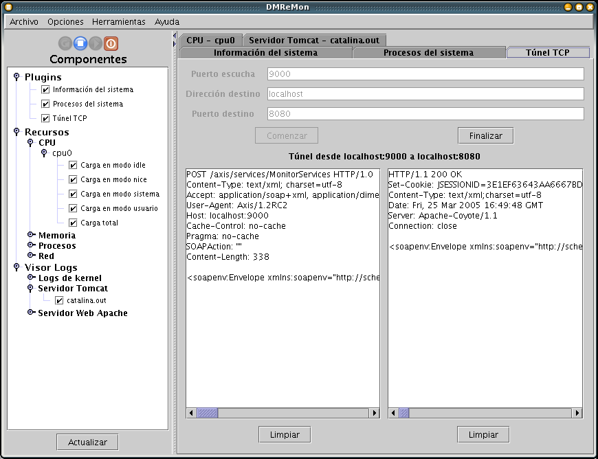 DMReMon: Plugin "Tnel TCP"